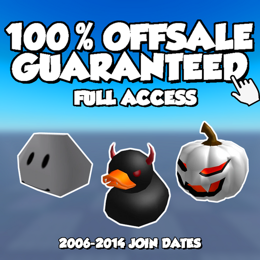 ROBLOX 2006-2014 Account | 1 Offsale / Limited Guaranteed | Full Access