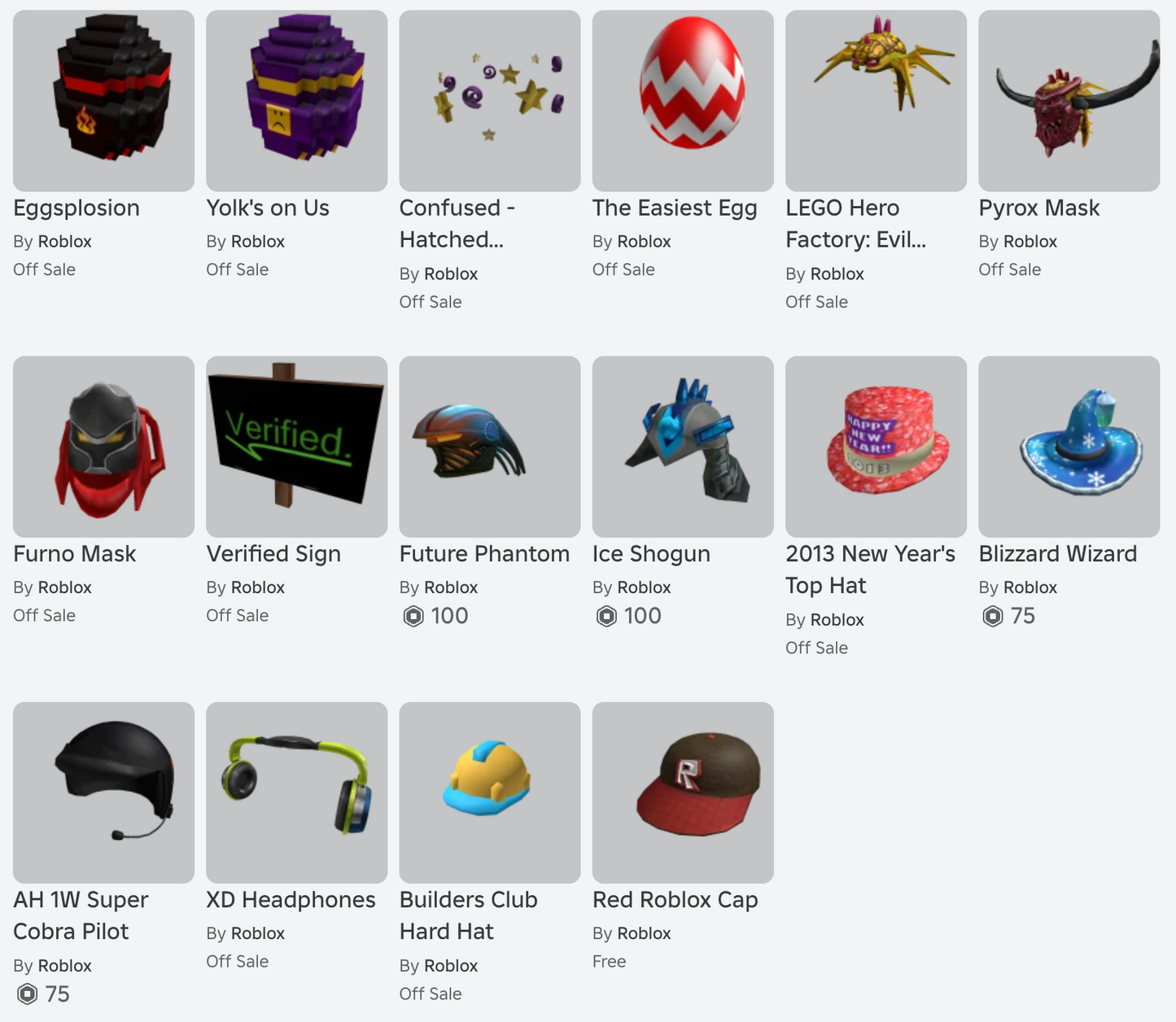 ROBLOX 2012 Account | 70+ Offsales/Limiteds | CotM June World Cluck + Candy Cane Mohawk | 19,000+ Robux SPENT | Rare Items | Stacked | 14+ Years Old Join Date