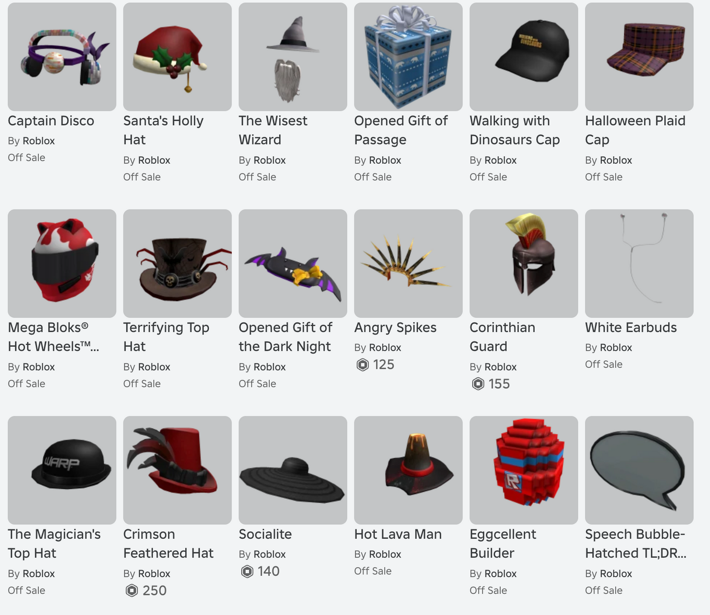 ROBLOX 2012 Account | 70+ Offsales/Limiteds | CotM June World Cluck + Candy Cane Mohawk | 19,000+ Robux SPENT | Rare Items | Stacked | 14+ Years Old Join Date