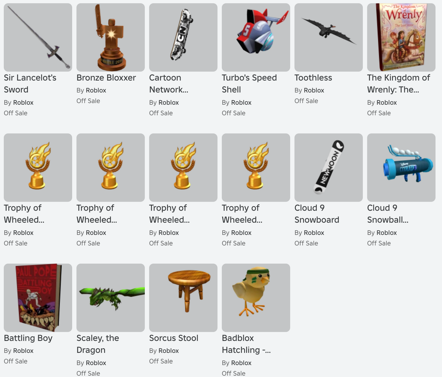 ROBLOX 2012 Account | 58+ Offsales/Limiteds | Festive Sword Valkyrie + More! | Worth 11K In Robux | Rare Items | Stacked