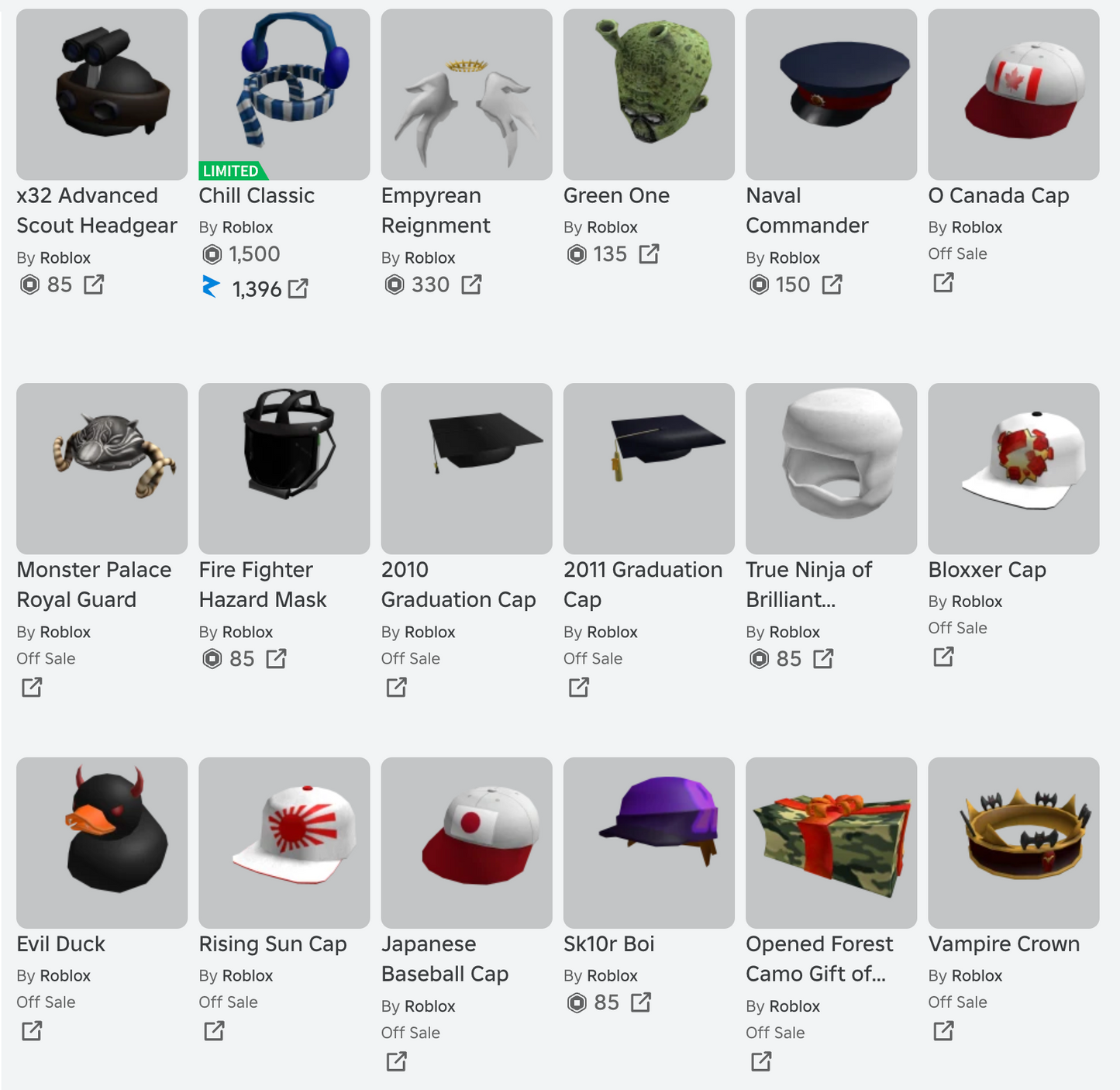 ROBLOX 2009 Account | 69+ Offsales/Limiteds | Adurite Headphones + Crown of Fire + More | 10,000+ Robux SPENT | Rare Items | Stacked