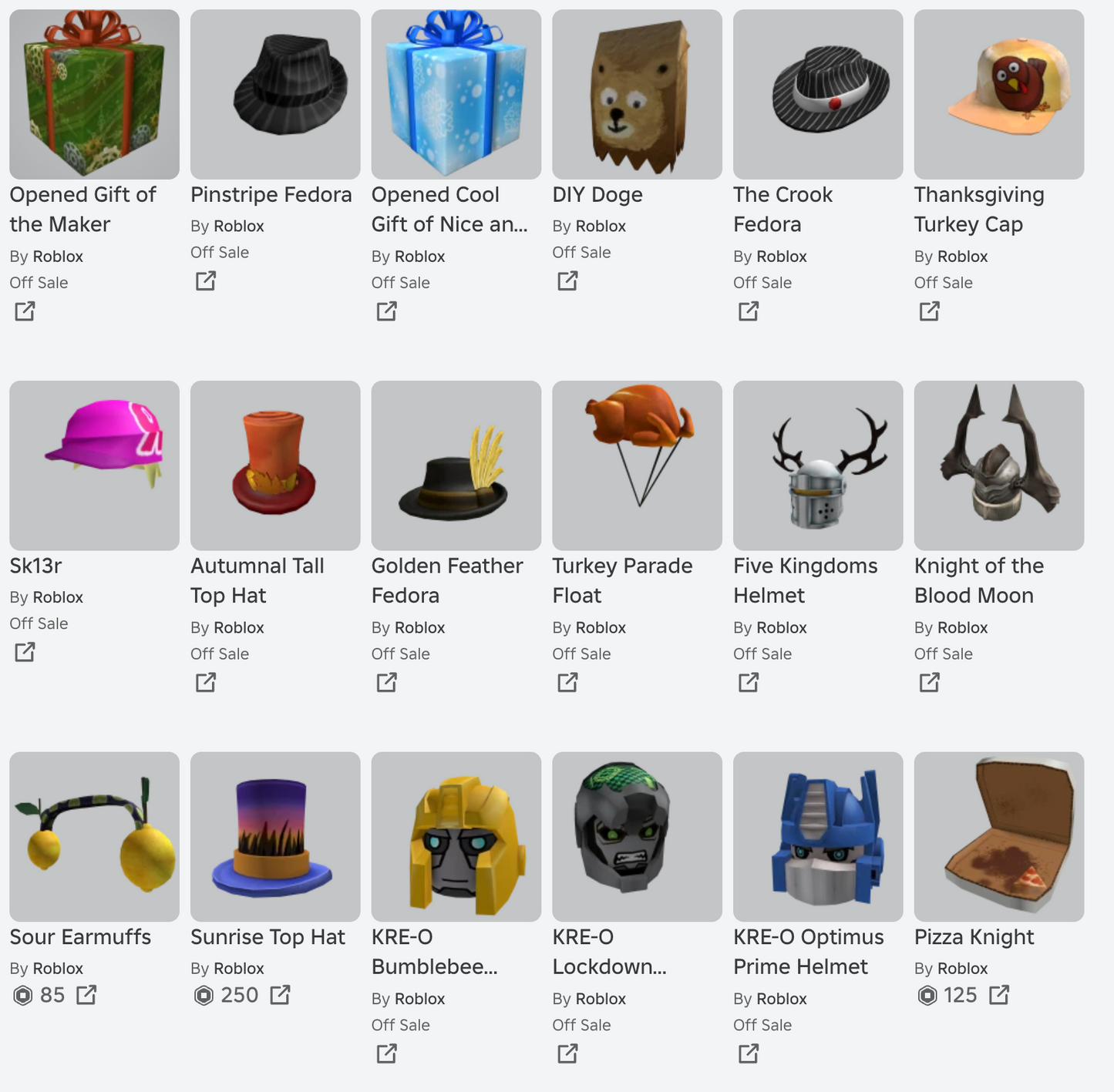 ROBLOX 2011 Account | 309+ Offsales/Limiteds | Classic Pumpkin + Pinstripe Fedora + Hex | 6,000+ Robux SPENT | Rare Items | Stacked