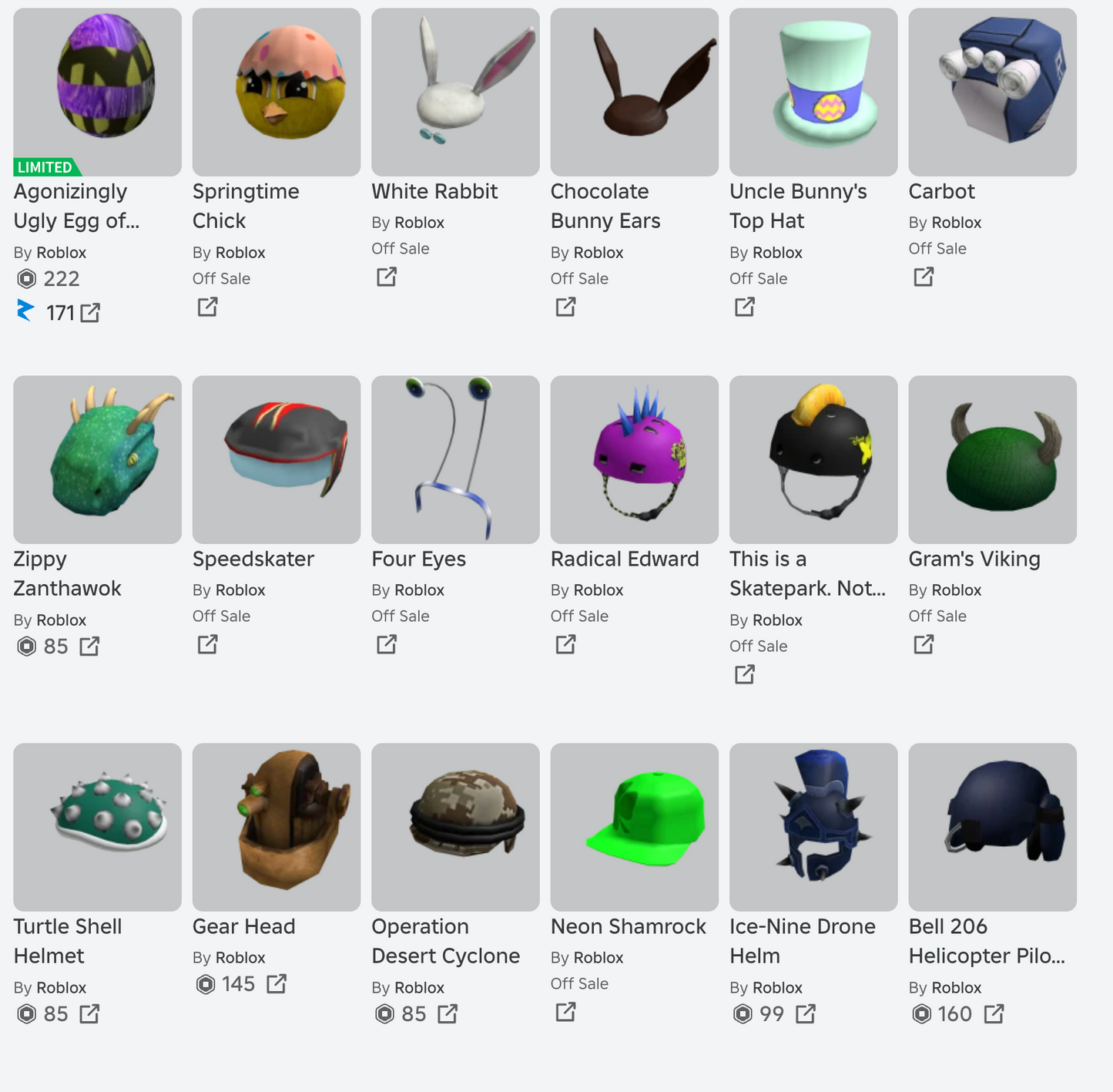 ROBLOX 2010 Account | 99+ Offsales/Limiteds | Bunny Ears + Roll Head + Police Cap + More | 6,000+ Robux SPENT | Rare Items | Stacked