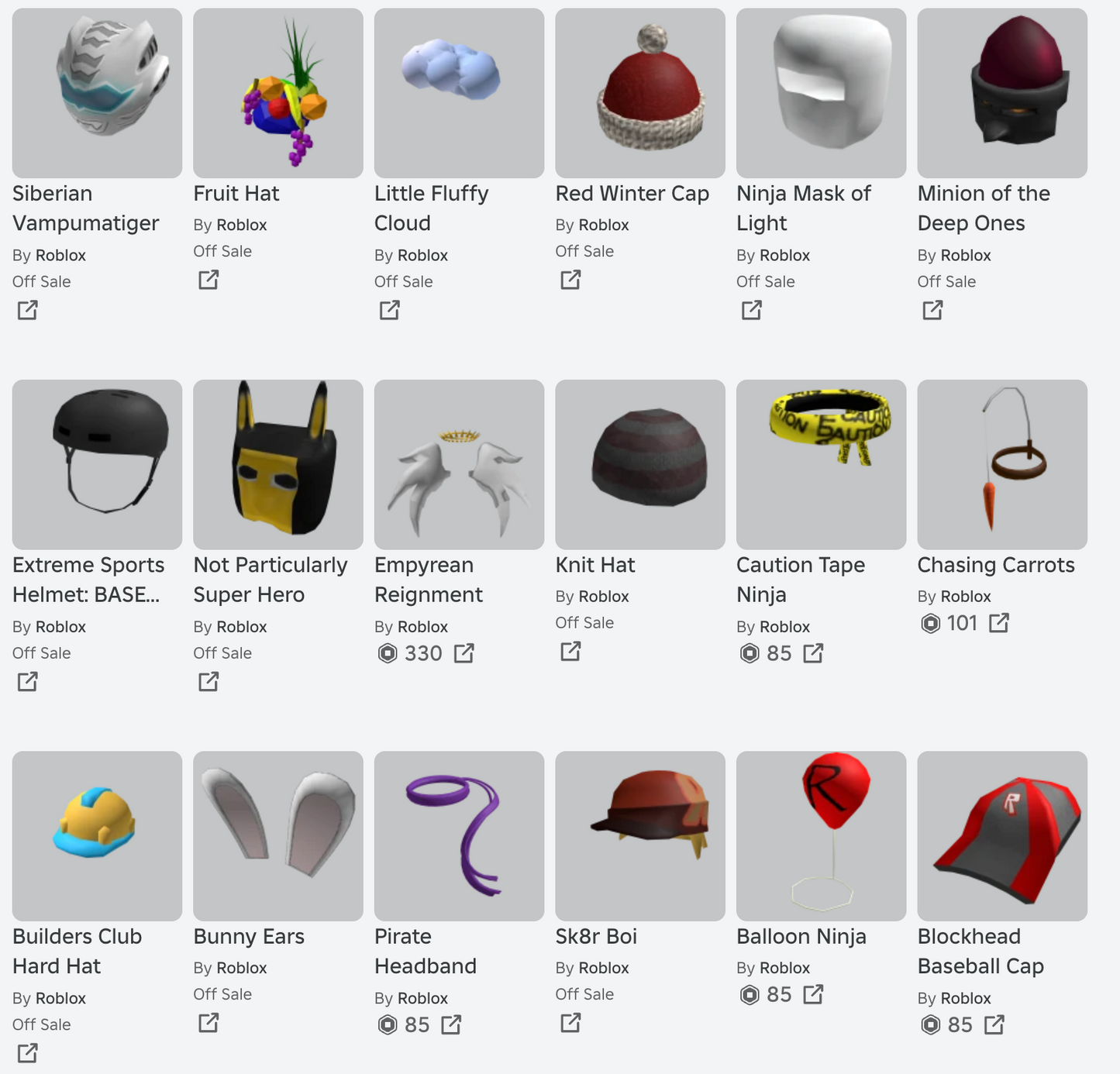 ROBLOX 2010 Account | 99+ Offsales/Limiteds | Bunny Ears + Roll Head + Police Cap + More | 6,000+ Robux SPENT | Rare Items | Stacked