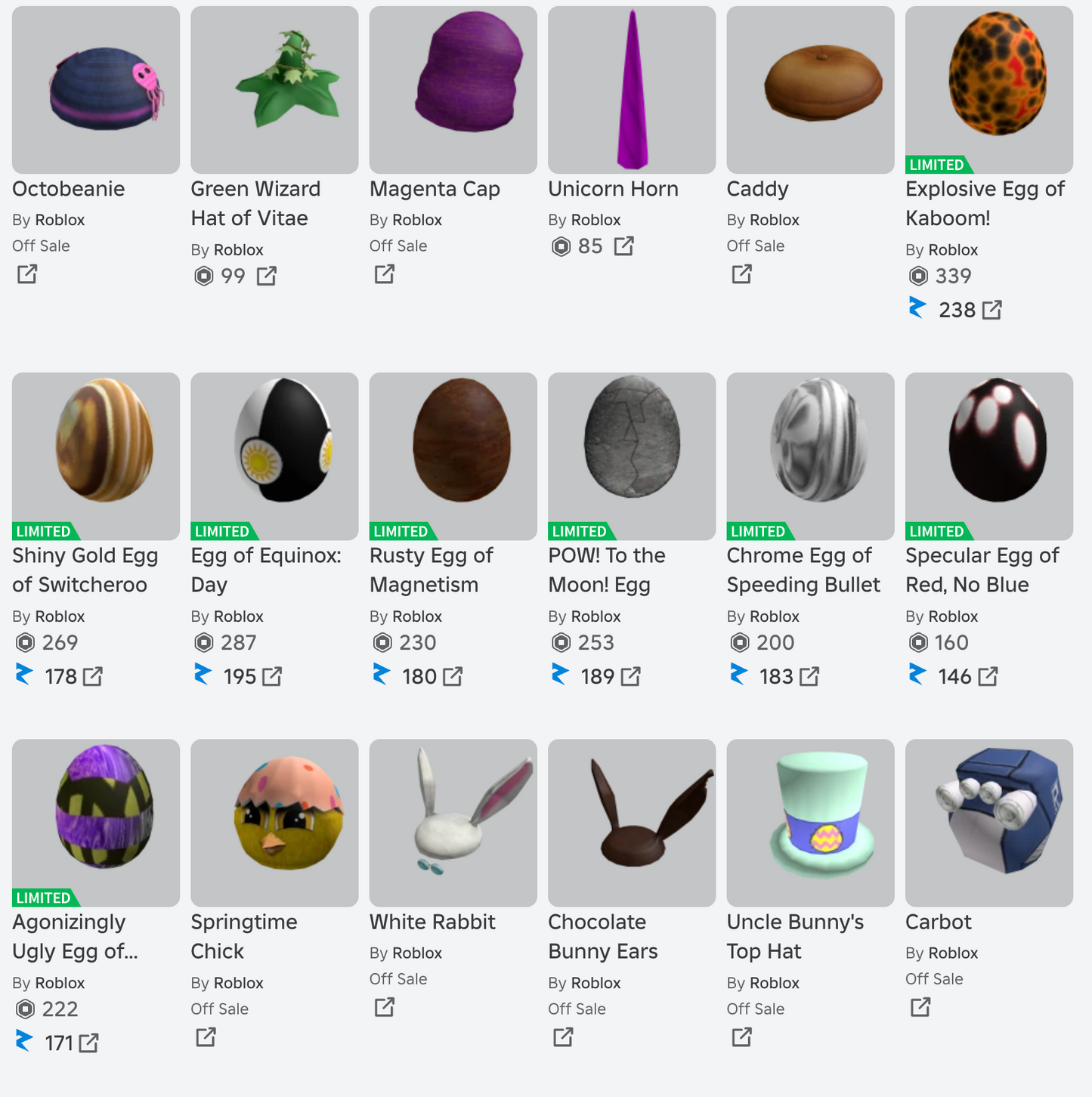 ROBLOX 2010 Account | 99+ Offsales/Limiteds | Bunny Ears + Roll Head + Police Cap + More | 6,000+ Robux SPENT | Rare Items | Stacked