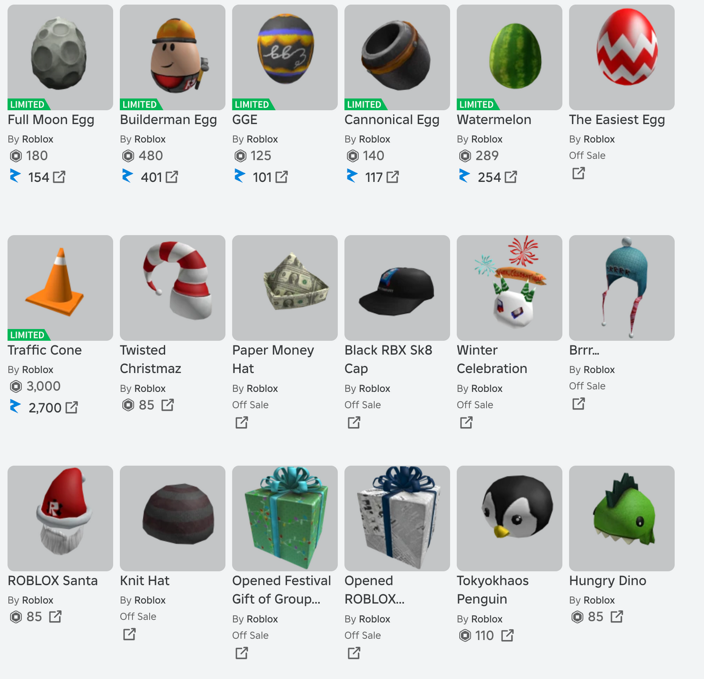 ROBLOX 2010 Account | 76+ Offsales/Limiteds  Classic Pumpkin + Cool Thing Head + More! | 5,500+ Robux SPENT | Rare Items | Stacked