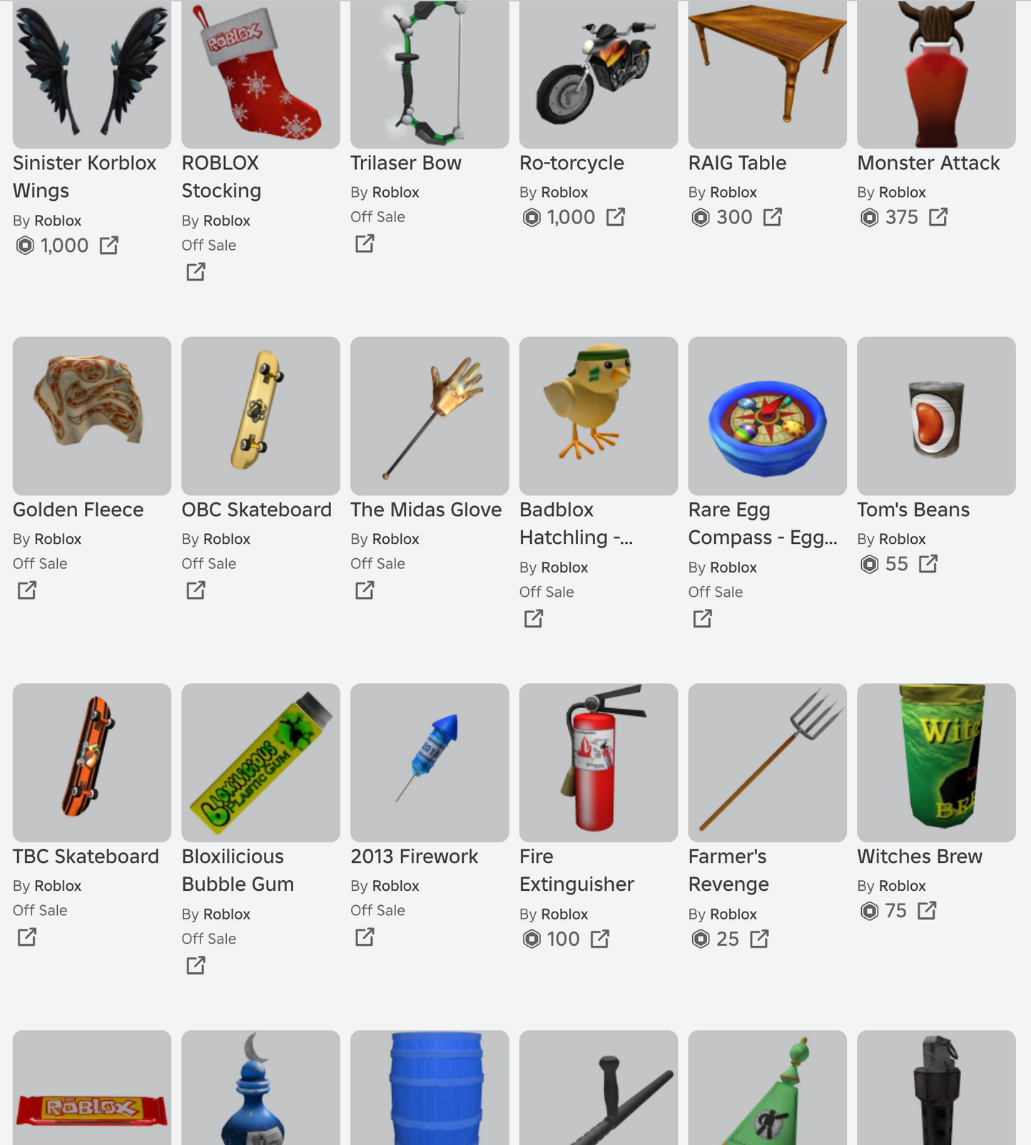 ROBLOX 2010 Account | 76+ Offsales/Limiteds  Classic Pumpkin + Cool Thing Head + More! | 5,500+ Robux SPENT | Rare Items | Stacked