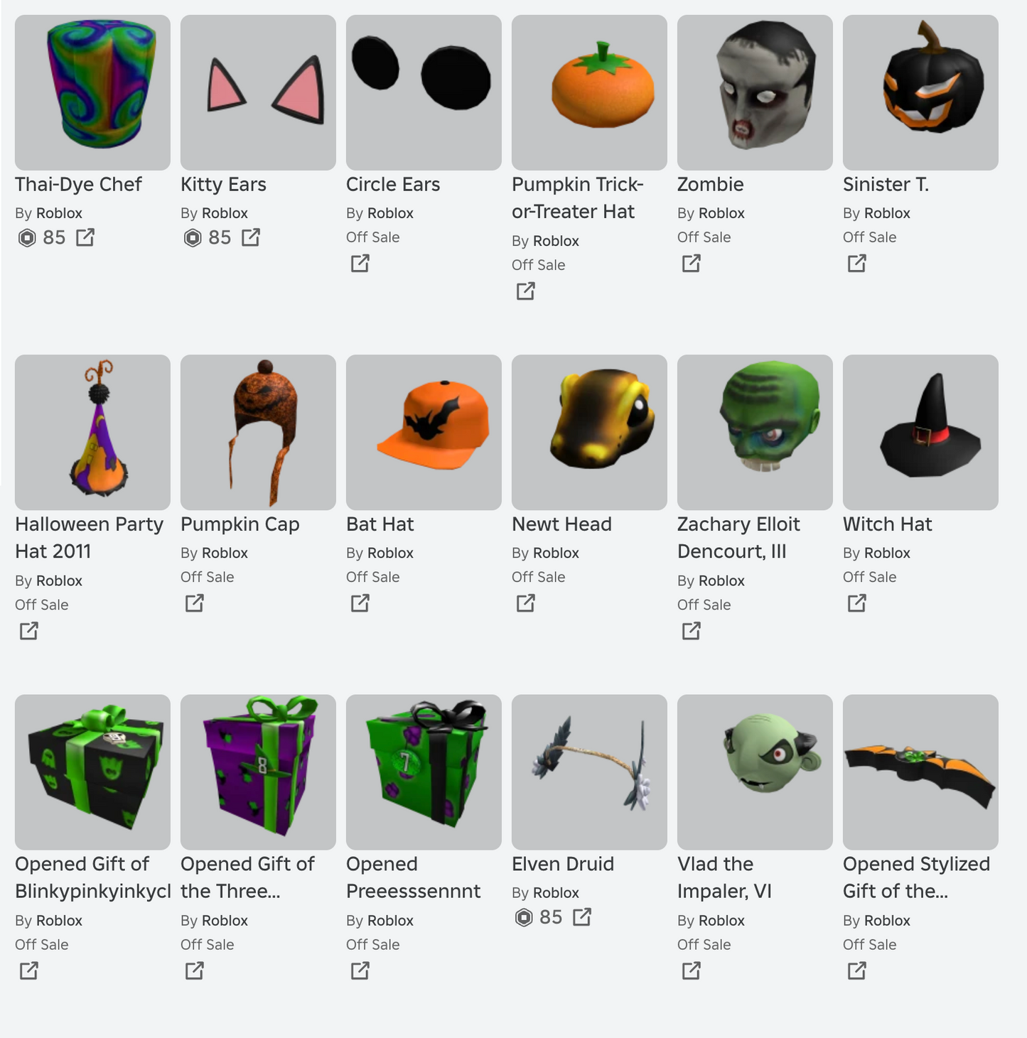 ROBLOX 2010 Account | 137+ Offsales/Limiteds | Classic Pumpkin + Pinstripe Fedora + More! | 20,000+ Robux SPENT | Rare Items | Stacked