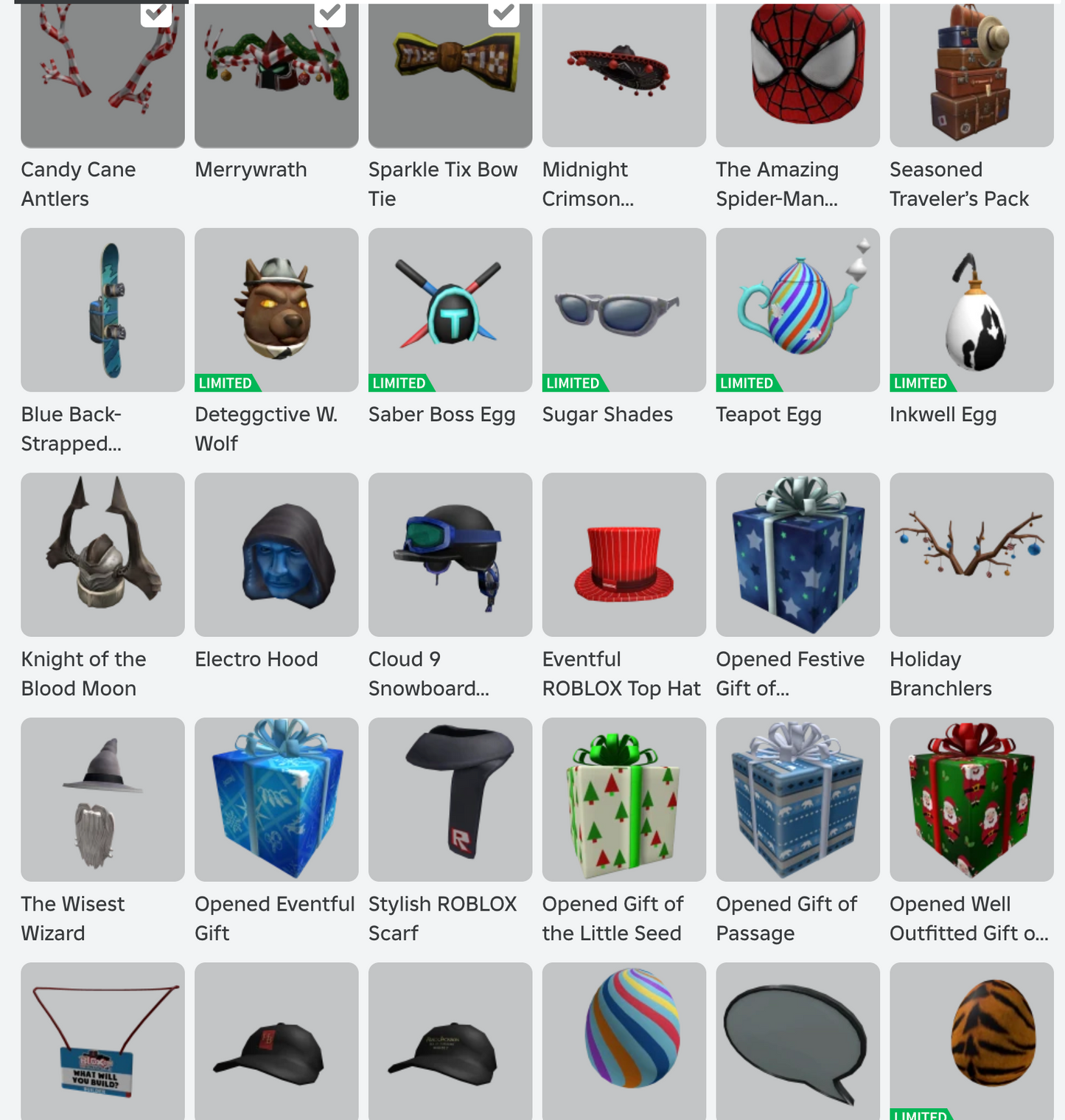 ROBLOX 2011 Account | 109+ Offsales/Limiteds | Merrywrath + Classic Pumpkin + Tix BowTie | 40,000+ Robux SPENT | Rare Items