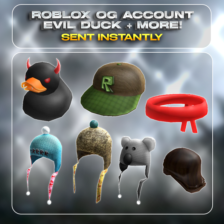 ROBLOX 2011 Account | Offsales/Limiteds | Evil Duck + Red Bandana + ROBLOX Classic | 200+ Robux SPENT | Rare Items | Unverified